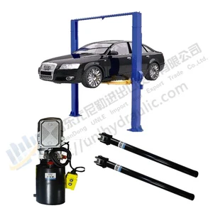 Customized 220V 4 Ton Two-post Car Lift System Hydraulic Cylinder with Pump