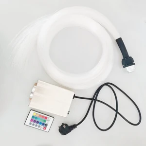 Light Source LED Fiber Optic Kits with 400pcs 0.75mm 4M PMMA Fiber + RF Remote Engine