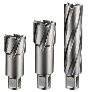 Magnetic TCT Annular Cutter Weldon Shank Hollow Core Drill Bit for Steel Plate Drilling Industrial Metal Hole Opener
