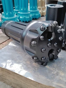 6 Inch 165mm Tungsten Carbide Forged DTH Drill Bit Customizable Tooth Face Configurations Well Drilling Rock Drilling Tool