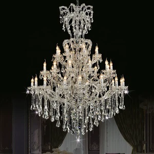 Wedding Home Decor Chandelier Pendant Lights Lighting Traditional Brightness Chrome Crystal Candle Ceiling Lights