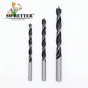 Economy Factory direct Three-Point Brad Point Wood Drill Bit Round Shank For Wood