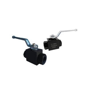 Three-Piece High-Pressure Carbon Steel Ball Valve Hydraulic Tools Accessories with 1 Year Warranty and ODM Customization