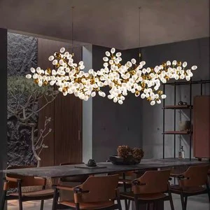 Custom Modern Pendant Lights Chandeliers for Villa Hotel Decor Neutral Package Interior Lighting Fixtures Branch Shape Lighting