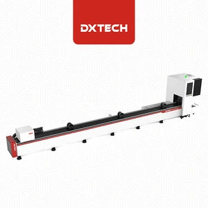 Tube And Pipe Laser Cutting Machine Tiny Round Tube Metal Cutter 3000W Power Source