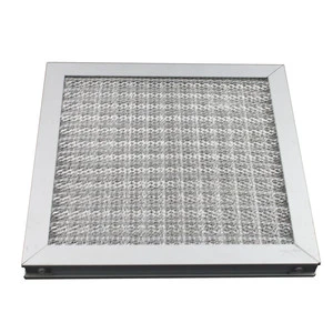 G3 G4 Aluminum Primary Air Filter Mesh Pre-filter Dust Filter Washable Mini Metal Frame 35%-65%5.0um Efficiency Emission Control