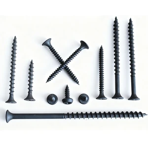 Gypsum Board Screws Drywall Screws Plasterboard Screws Other Head Fine Thread Black Coated 1022A Steel Class 4.8/6.8 WBM #6 X