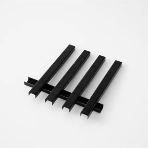 Discount 10 AIMU Black Steel Staples 10mm Flat Cupped Checkered Code Nail ISO Standard