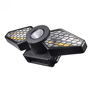 Dj Disco Stage Party Lights Golden Color Wash COB RGBW Led Two Leaf 3in1 Retro Dj Light for Party Music Dance