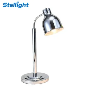 Modern Simple Metal AC Electric Lamp with Halogen Bulb for Restaurant Hotel Catering Food Warm Display
