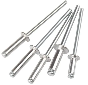 Aluminum Iron Stainless Steel Open End Blind Rivets 2.4-6.4 Round Head Blind Rivets