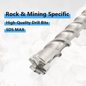High-quality Concrete Drill Bits - 1-1/4 Inch, for Drilling in Hard Rock Mines, SDS MAX Shank