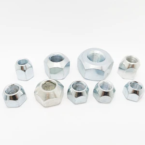Wheel Nuts with Galvanized Finish M12x1.25 M12x1.5 M14x1.5 M14x1.25 Class 4.8&6.8 Surface White-Blue Zinc Plating or Black