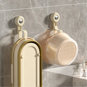 Multi Double Layer Flexible Eco-Friendly Kitchen Bathroom Living Room Wall Mounted Suction Cup Washbasin Drain Basket Tools
