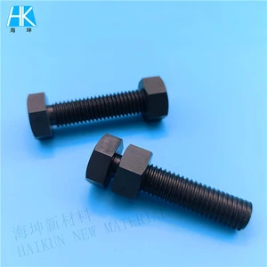 Manufacturers Customized Precision Silicon Nitride Si3N4 Ceramic Screw Nut Thread Bolt