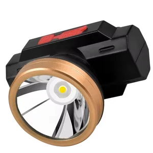 Adjustable LED Head Mounted Lamp Rechargeable High Brightness Plastic Headlamp Waterproof Night Fishing Mining Outdoor Headlight