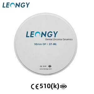 LEONGY Multilayer Ceramic Block For Crown Bridge Full Contour Milling High Translucency Zirconia Dental CAD CAM Disc