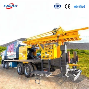 200/500m Deep Vehicle Mounted Mobile Trailer Diesel Hydraulics Water Well Drilling Bigger Equipment