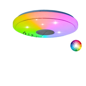 RGB Dimmable 36W Music LED Ceiling Light Modern Design Remote APP Control Home Lighting Fixture