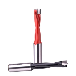CNC Wood Drilling Tool Wholesale 10mm Shank Tungsten Carbide High-quality High-efficiency Inch Brad Point Drill Bit for