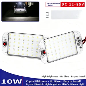 Universal Waterproof Classic Ceiling Light Bright Car Indoor Lamp ON/OFF Switch 48 LEDs Eco-friendly Adjustable Interior Dome