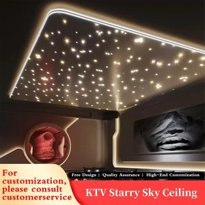 Starry Sky Fiber Optic LED Lights Gypsum Board Full Stars Ceiling for Home Decor IP65 Corridor Living Room Bedroom Bar Plastic