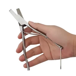 New Silver Pig Ear Notching V-shaped U-clip Stainless Steel Livestock Equipment Clamp Pliers