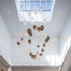 TOGETHER Luxury Modern LED Chandelier Lamp Custom Large Project for Hotel Lobby or Residential Decoration Pendant Lights