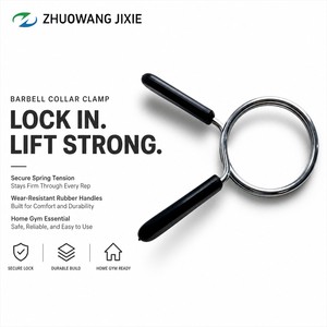 High Performance Metal Barbell Spring Collar Durable Weight Bar Clamps Barbell Spring Clips Spring Lock Collar
