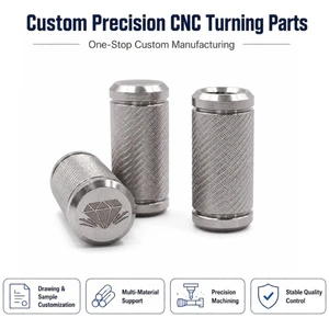 Non Standard Machining Service 10mm 12mm 15mm Polished Cylindrical Knurled Female Thread Bushing CNC Turning Parts