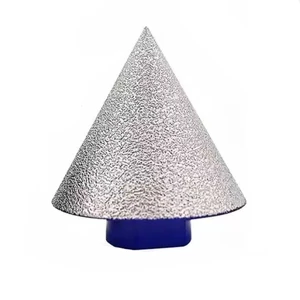 Jinhengfeng Diamond Chamfer Bit Finger Milling Bits with 5/8-11 Thread for Enlarging Polishing and Bevelling Holes
