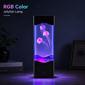 RGB Jellyfish Aquarium Night Light For Bedroom And Home Decor ABS Plastic Bedroom Decor Gift Decorative Table Lamp Gift Lamp