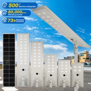 Highly Effective Outdoor Road Lamp Ip66 Waterproof 100W 200W 300W 500W 800W Integrated All in One Project Solar Led Street Light
