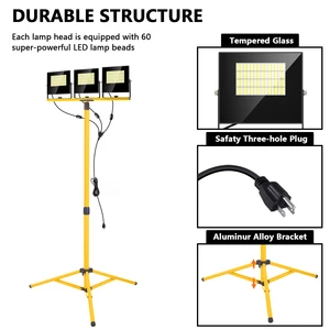 180W IP67 LED Work Light with Suitable for Warehouse Buildings Waterproof Rechargeable Work Lamp Temporary Led