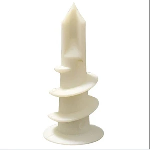 Gypsum board special spiral expansion pipe plastic plug white hollow expansion screw