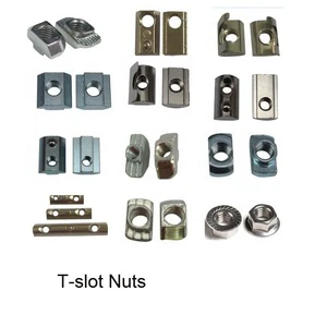 High Strength Carbon Steel European Standard T-shaped Nut 20/30/40/45 National Standard Ship Type Slider Nut M4,M5,M6,M8
