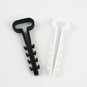 White Black Nylon Plastic UWP Cable Clamp Clips