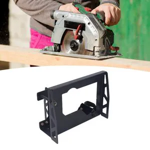 JH-Mech Electric Planer Flip Support Shelf Electric Hand Planer Steel Plate Compact Black Matte Painted Flip Planer Stand