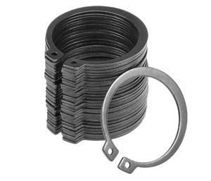 Black Oxide Coating Retaining Rings for Shafts DIN471 Din 471 65Mn Spring Carbon Steel Retaining External Circlips Rings