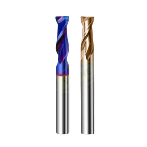 High Precision HSS Metal Cutter Carbide Alloy Milling Tool Key Seater Router Bit 1PCS 2-Flute HRC55 Aluminium End Mills for