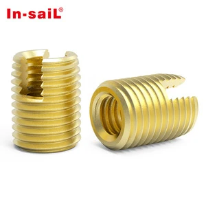 Type 302 Self-tapping Screw Threaded Insert Stainless Steel Brass Carbon Steel Galvanized Threaded Bushing Slotted Nut