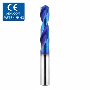 Tungsten Carbide Drill Altin Coated CNC Cutter HRC65 8MM Drill