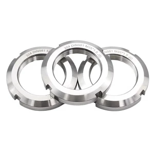 DIN981Stainless Steel 304 Round Slotted Nut Lock Nut AN06 M30*1.5 AN07 M35*1.5 AN08 M40*1.5 AN09 M45*1.5 AN10 M50*1.5 high quality