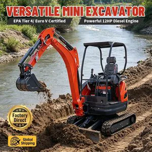 Official Powerful Performance Mini Excavator 1.8 T Rock Drill Attachment For Excavator 1ton Excavator Track Excavator