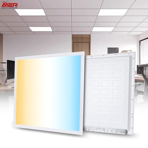 30-50W Power Selectable 2x4 Square Lamp 60X60 120x30 120x60 3CCT DIP Switch Flat Commercial Slim Recess Ceiling Led Panel Lights