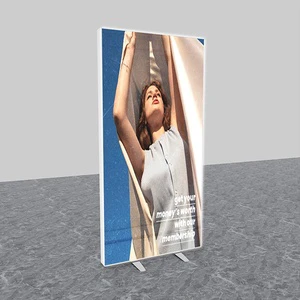Ultra Slim Frame Portable Eco-friendly Advertising Display Aluminum Modular Expo Booth SEG Stretch Foldable Light Box