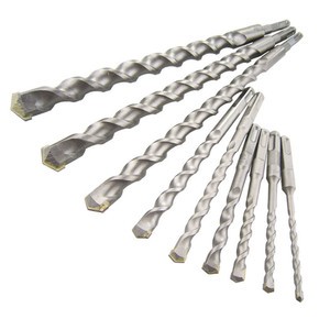 1Pcs 110-500mm Single Slot Rotary Hammer Drill Bits Cross Tip Impact Masonry Drill for Brick Concrete Walls Brick Stone Marble