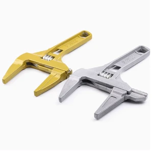 Heavy Duty Aluminum Alloy Wrench with Large Jaw and Short Handle