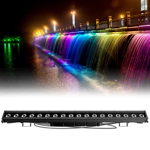 Professional RGBLAC 6in1 LED Wall Washer IP65 Waterproof Silent Heat Dissipation Stage Bar Light For Theater Church
