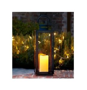 Handmade Moroccan Style Iron Metal Glass Lantern for Home Decoration Wedding & Christmas Use Customizable Sizes Best Quality